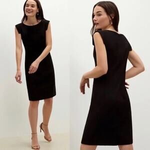 M.M. LaFleur 12 The Sarah Dress Black Crepe